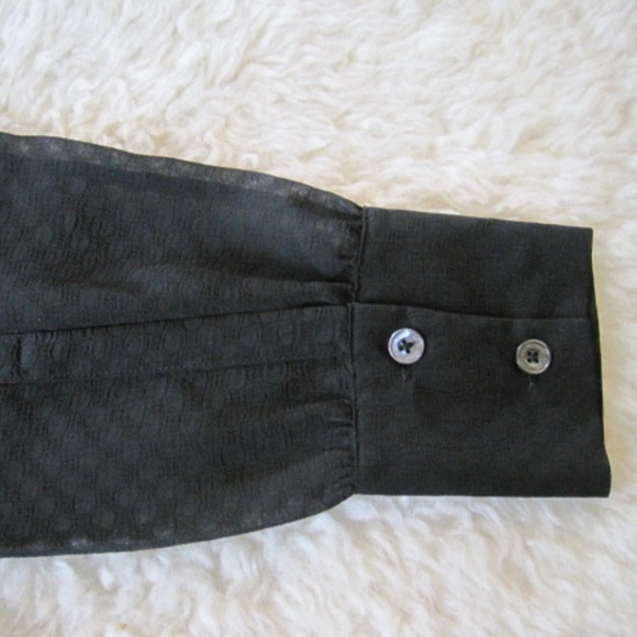 Karen Millen Tie Neck Sheer Blouse - Picture 8 of 9